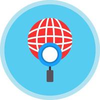 globales Suchvektor-Icon-Design vektor