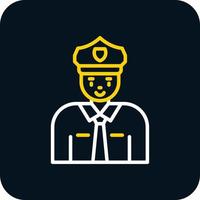 Polizist-Vektor-Icon-Design vektor