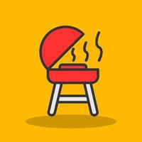 Grill-Vektor-Icon-Design vektor