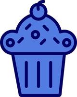 Cupcake-Vektor-Symbol vektor