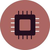 Mikrochip-Vektorsymbol vektor