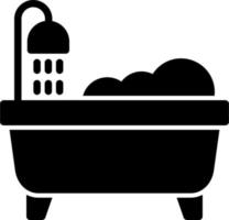 Badewanne Reinigung Vektor Symbol