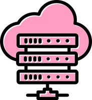 Cloud-Server-Symbol vektor