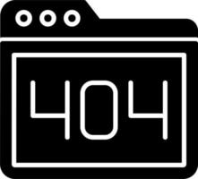 404-Fehlervektorsymbol vektor