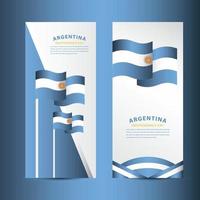 glückliche argentinische Unabhängigkeitstag Feier Vektorschablonen-Designillustration vektor