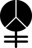 Peace-Zeichen-Vektor-Symbol vektor