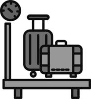 Vektorsymbol für Gepäckwaage vektor