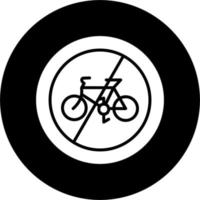 Nein Radfahren Vektor Symbol