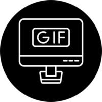 GIF-Vektorsymbol vektor