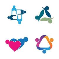 Community Care Logo Bilder Design vektor