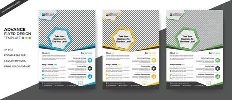 Corporate Business Flyer Vorlage Design vektor