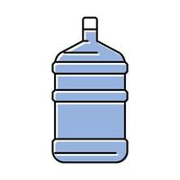 Produkt Wasser Plastik Flasche Farbe Symbol Vektor Illustration
