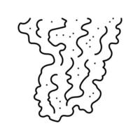 Grill Geruch Linie Symbol Vektor Illustration