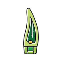 Gel Aloe vera Farbe Symbol Vektor Illustration
