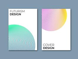 Futurismus-Cover-Design vektor