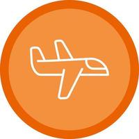 Flugzeug-Vektor-Icon-Design vektor