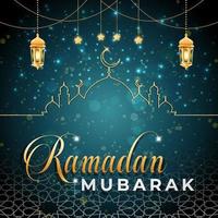 Ramadan Mubarak-Banner vektor