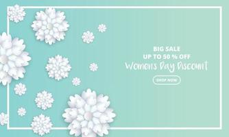 Womens Day Sale Poster Design vektor