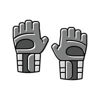 handskar kondition sport Färg ikon vektor illustration