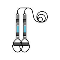 Suspension Trainer Fitness Sport Farbe Symbol Vektor Illustration