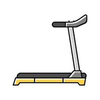 Laufband Fitness Sport Farbe Symbol Vektor Illustration