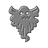 Dämon Geist Farbe Symbol Vektor Illustration