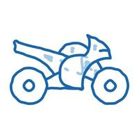 Motorrad Gekritzel Symbol Hand gezeichnet Illustration vektor