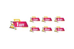 Webnummer von Tage links Countdown Timer Banner Illustration vektor