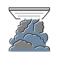 rök filtrering Färg ikon vektor illustration