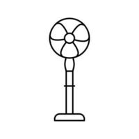 Ventilator Luft Linie Symbol Vektor Illustration