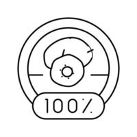 Palme Öl 100 Linie Symbol Vektor Illustration