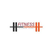 Fitness Fitnessstudio Logo Design Vorlage mit ausüben sportlich vektor