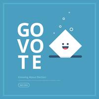 Kampagnen-Zeichen-Illustration, Abstimmungs-Illustration vektor