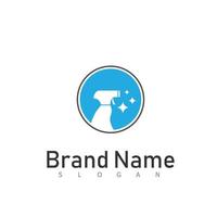 Reinigung sauber Bedienung Logo Symbol Vektor