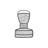 Gummi Briefmarke Jahrgang Kunst kreativ Logo vektor