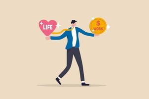 Corporate Work and Life Balance-Konzept vektor