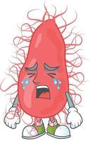escherichia Karikatur Charakter vektor
