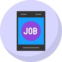 Jobsuche-Vektor-Icon-Design vektor