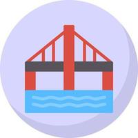 Brücke-Vektor-Icon-Design vektor