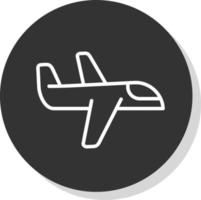 Flugzeug-Vektor-Icon-Design vektor