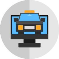 Taxi-Vektor-Icon-Design vektor