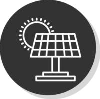 Solarpanel-Vektor-Icon-Design vektor