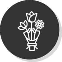blomma bukett vektor ikon design