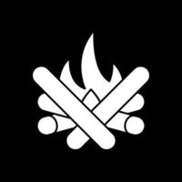 Lagerfeuer-Vektor-Icon-Design vektor