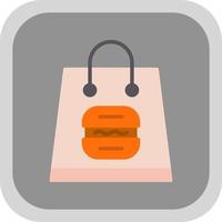 Mittagessen Tasche Vektor Symbol Design