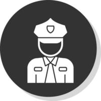 Polizei-Vektor-Icon-Design vektor