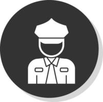 Polizei-Vektor-Icon-Design vektor