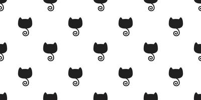 Katze nahtlos Muster Vektor Kätzchen Schwanz isoliert Hintergrund Hintergrund