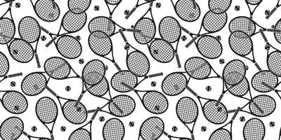 Tennis Schläger nahtlos Muster Vektor Badminton Hintergrund isoliert Hintergrund Weiß