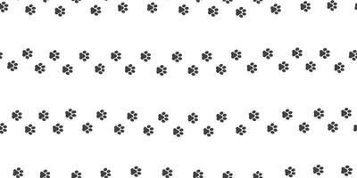 Hund Pfote nahtlos Muster Vektor Katze Pfote Fußabdruck Hintergrund Hintergrund isoliert Weiß